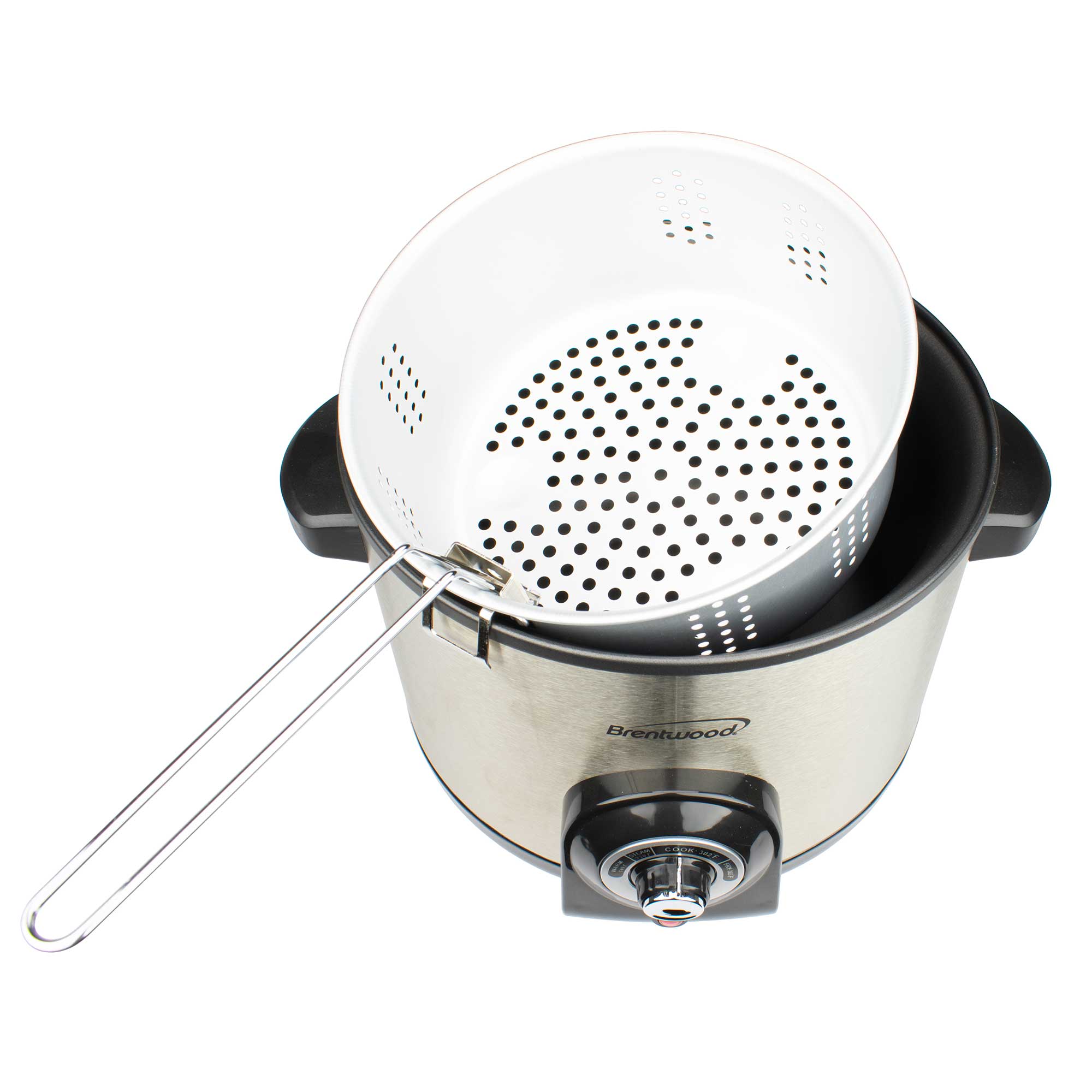 Brentwood DF706 Electric Deep Fryer & Multi Cooker, 20 Cups, Stainles Brentwood Appliances