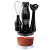 Brentwood HB-38BK 2 Speed Hand Blender and Food Processor with Balloon Whisk, Black