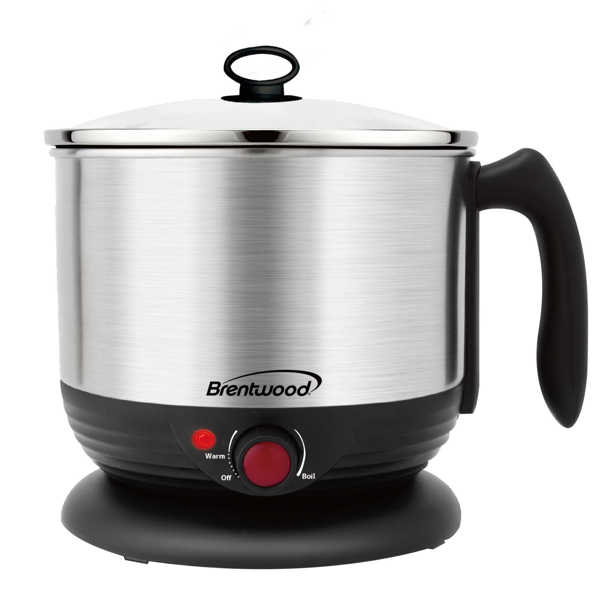 Brentwood HP-3013BK 1.3-Quart Stainless Steel Cordless Electric Hot Po -  Brentwood Appliances