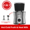 Brentwood GA-402S Cordless Electric Milk Frother, Warmer, and Hot Chocolate Maker, 440ml Capacity, Stainless Steel