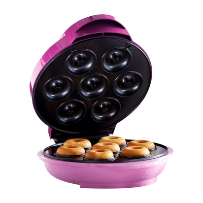Brentwood TS-250 Non-Stick Mini Donut Maker Machine, Pink