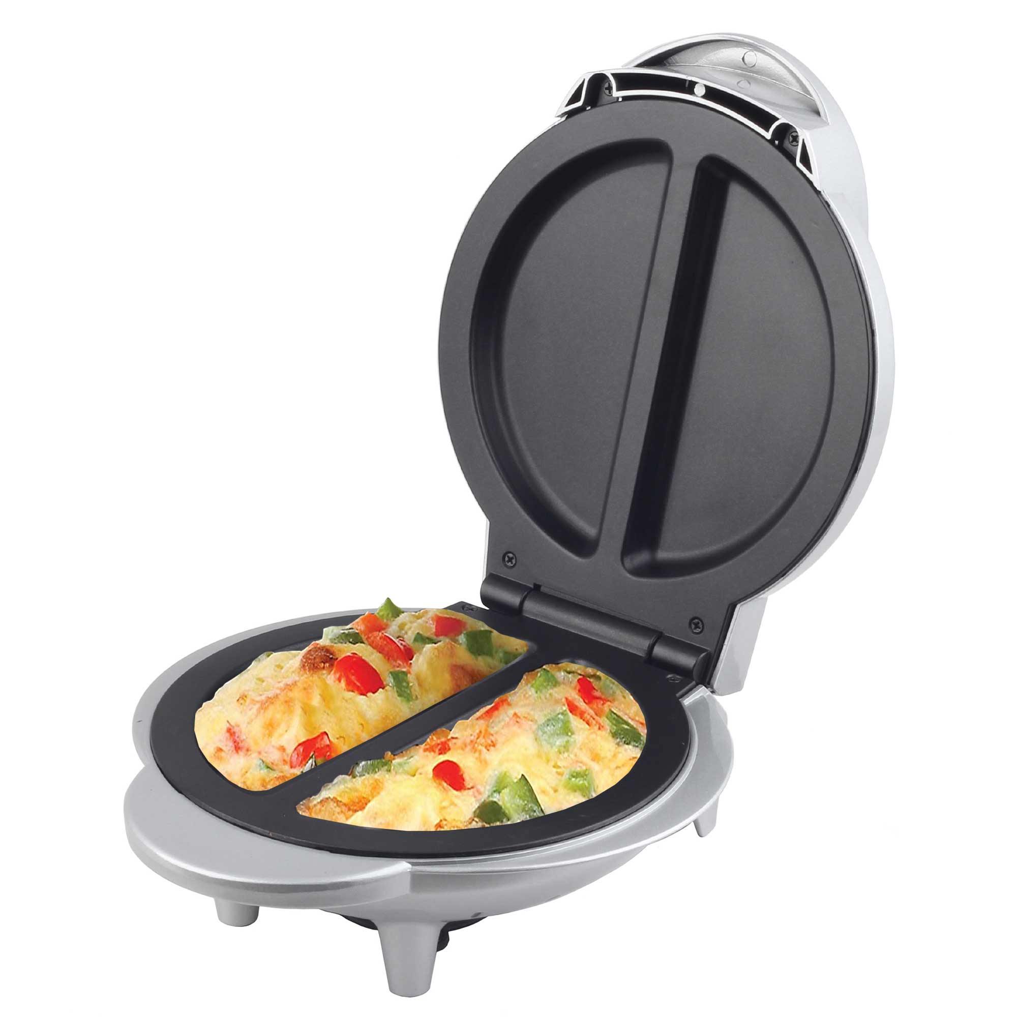 Brentwood TS-255 Non-Stick Electric Omelet Maker Silver Compact 120V –  greatbuysales