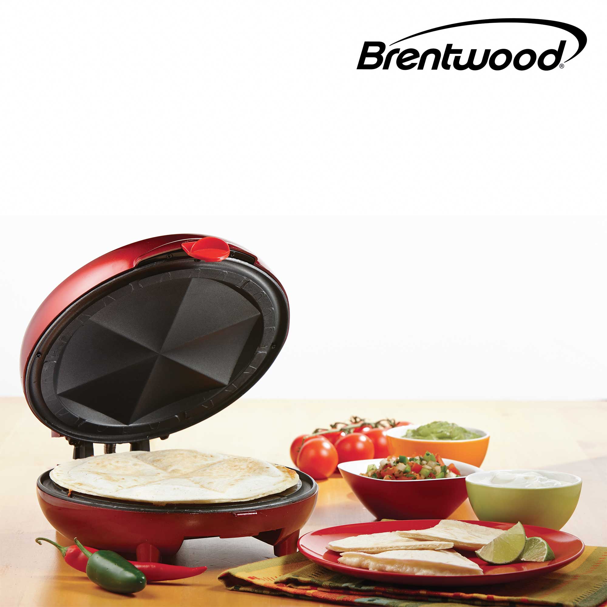 Brentwood Ts-120 Quesadilla Maker - Red