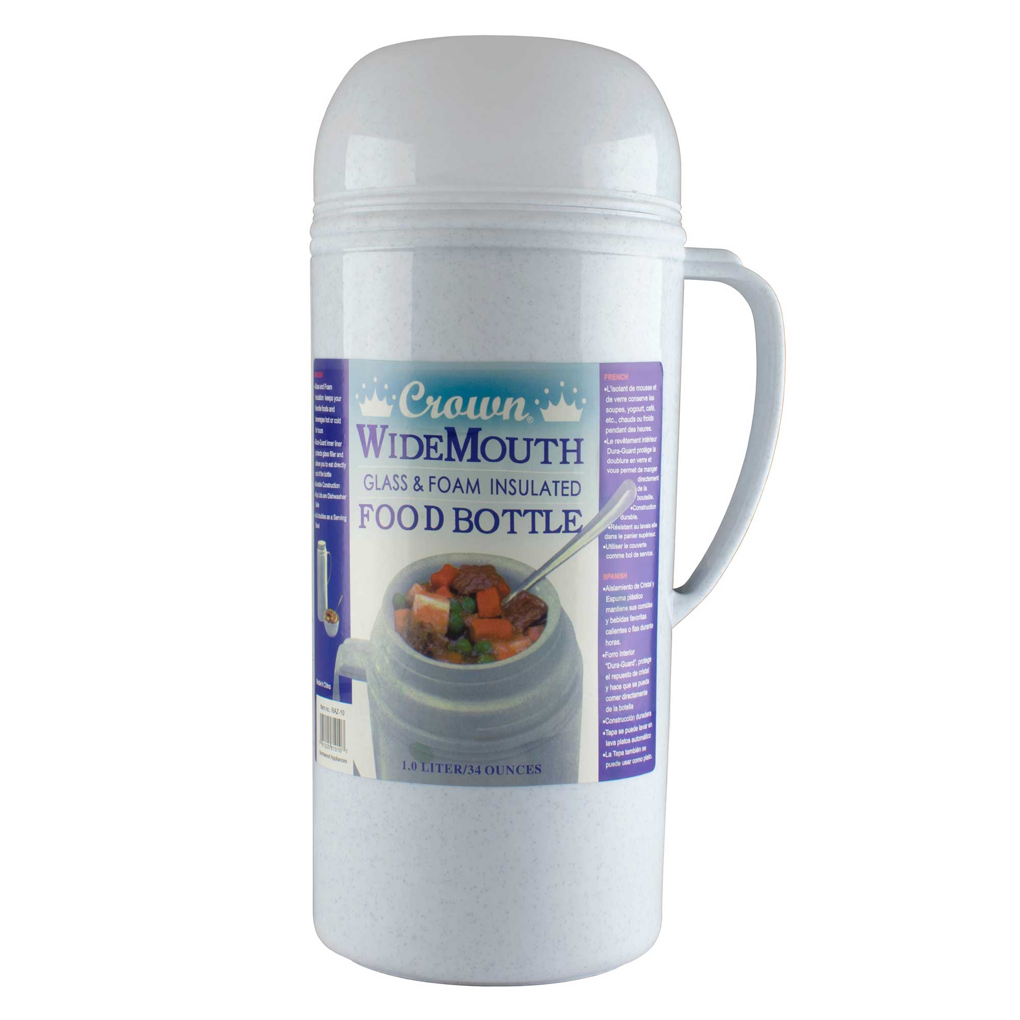 Brentwood RAZ12 40oz Vacuum Insulated Food Jar, White - Brentwood Appliances