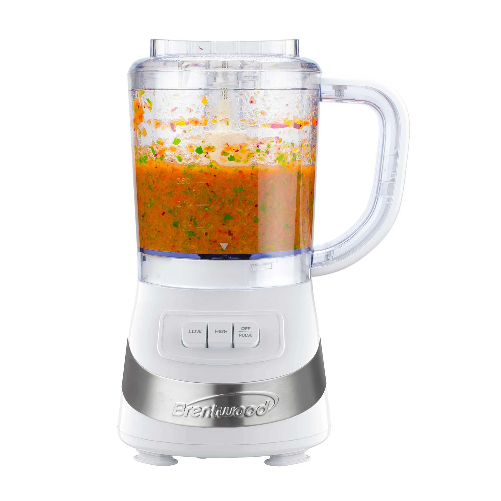 Brentwood FP-549W 3-Cup Food Processor, White