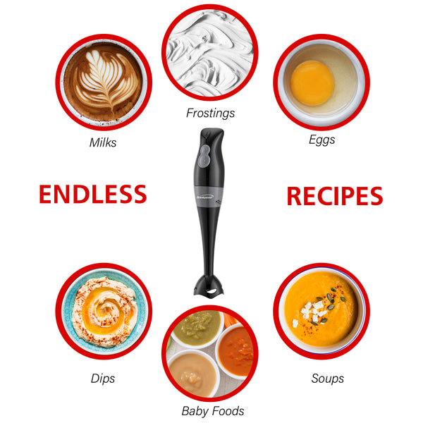 Brentwood HB32BK 2Speed 200W Hand Blender, Black Brentwood Appliances