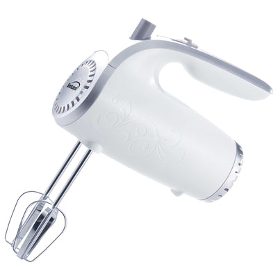 Brentwood HM-48W Lightweight 5-Speed Electric Hand Mixer, White