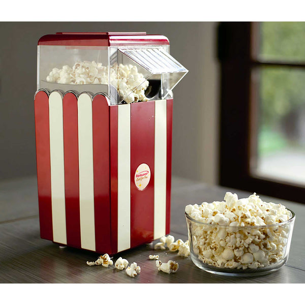 Brentwood Jumbo 24-Cup Hot Air Popcorn Maker, 11-1/4H x 11-1/2W x 11-1/2D, Red