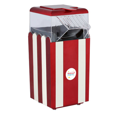 Brentwood PC-488R Classic Striped 8-Cup Hot Air Popcorn Maker, Red