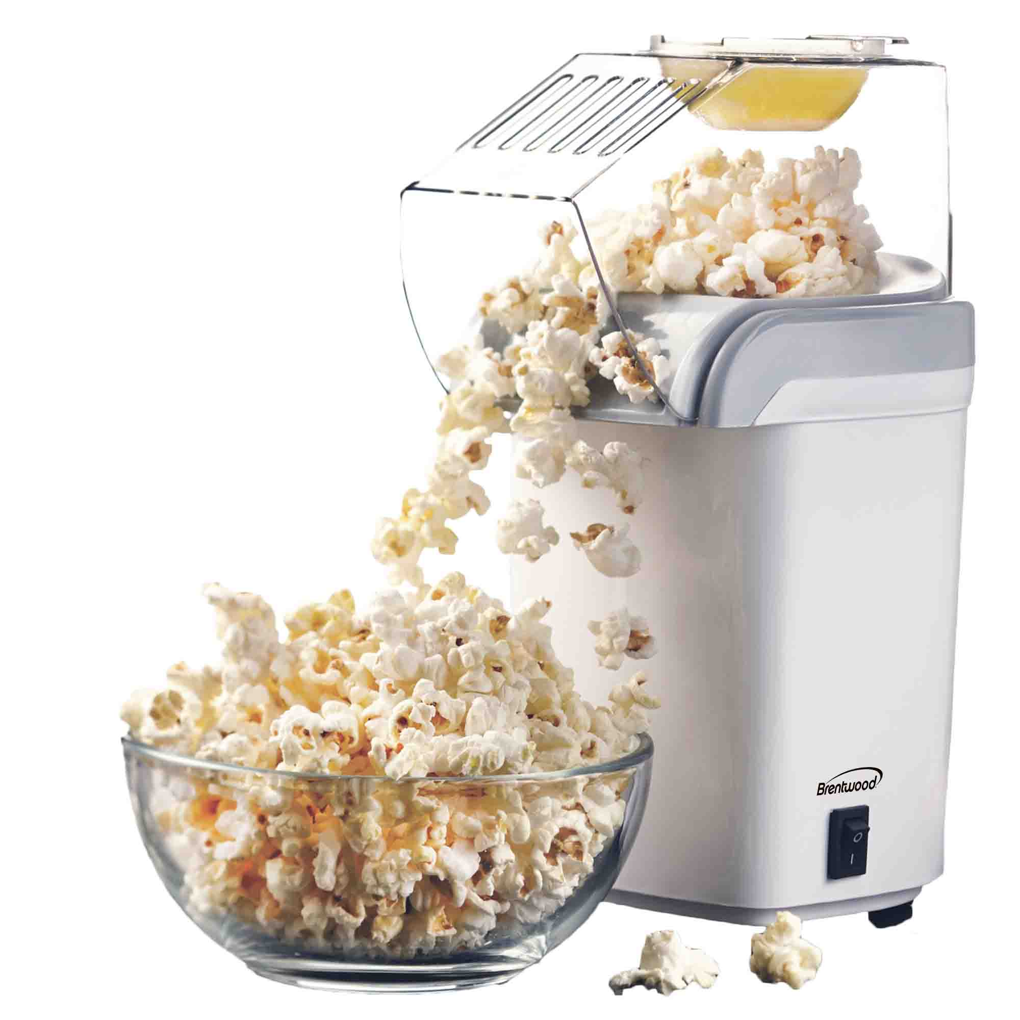 Brentwood PC-486W 8-Cup Hot Air Popcorn Maker, White
