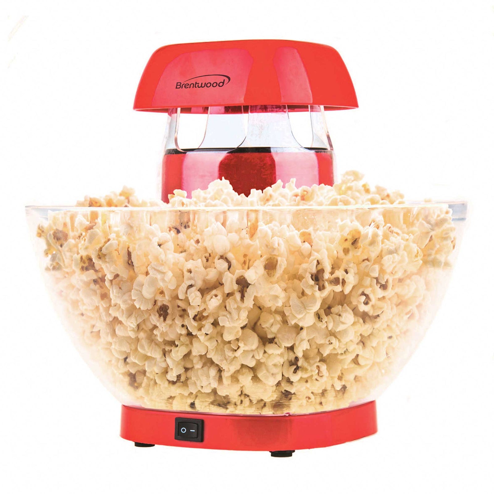 Brentwood PC-490R Jumbo 24-Cup Hot Air Popcorn Maker, Red