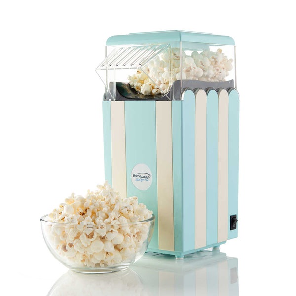 Brentwood PC-488BL Classic Striped 8-Cup Hot Air Popcorn