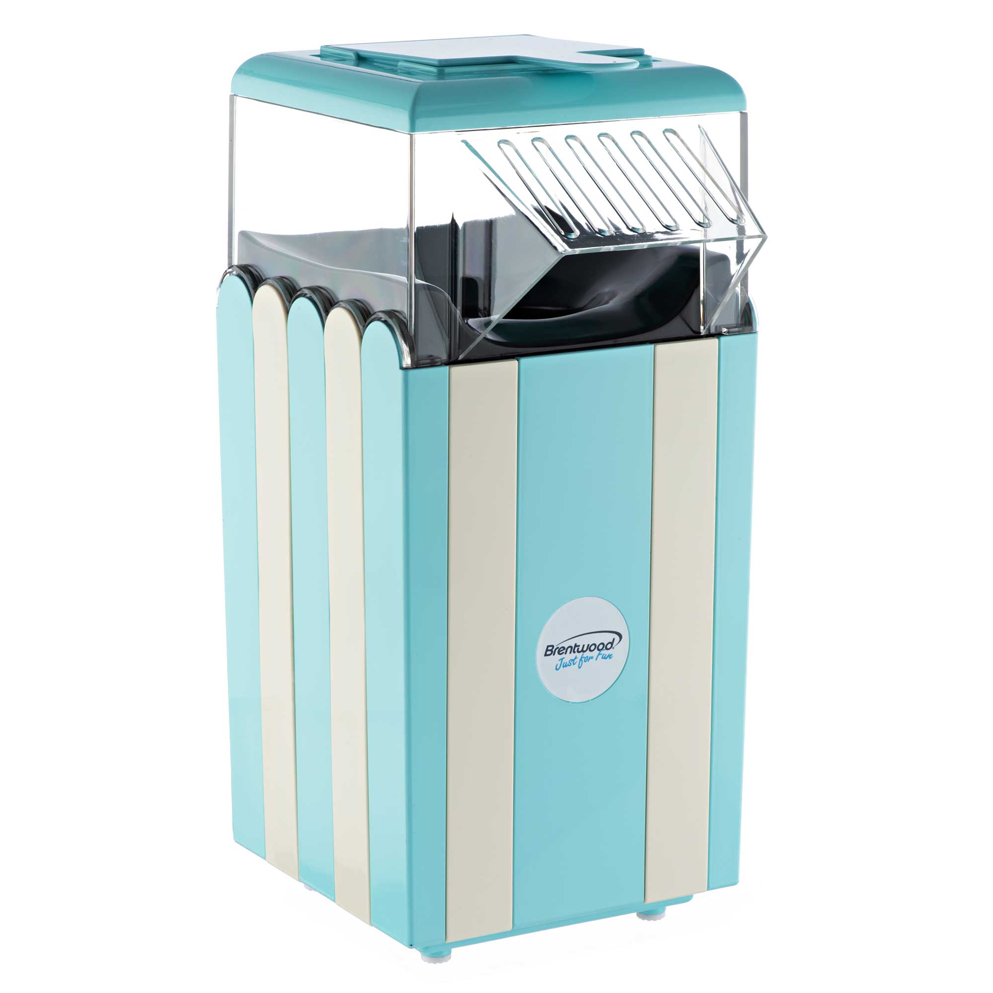 Brentwood PC-488BL Classic Striped 8-Cup Hot Air Popcorn Maker, Blue -  Brentwood Appliances