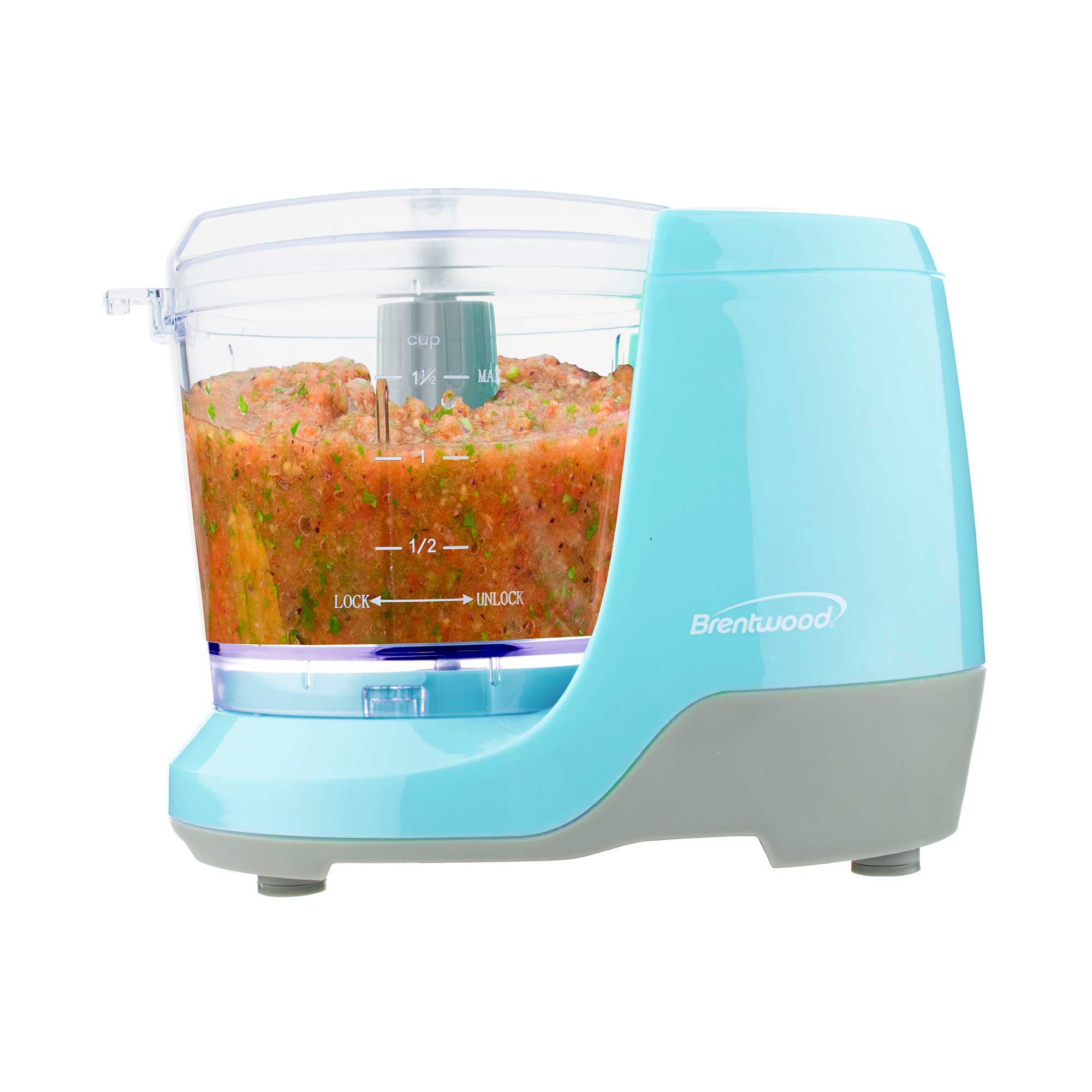 Brentwood MC-109BL 1.5 Cup Mini Food Chopper, Blue