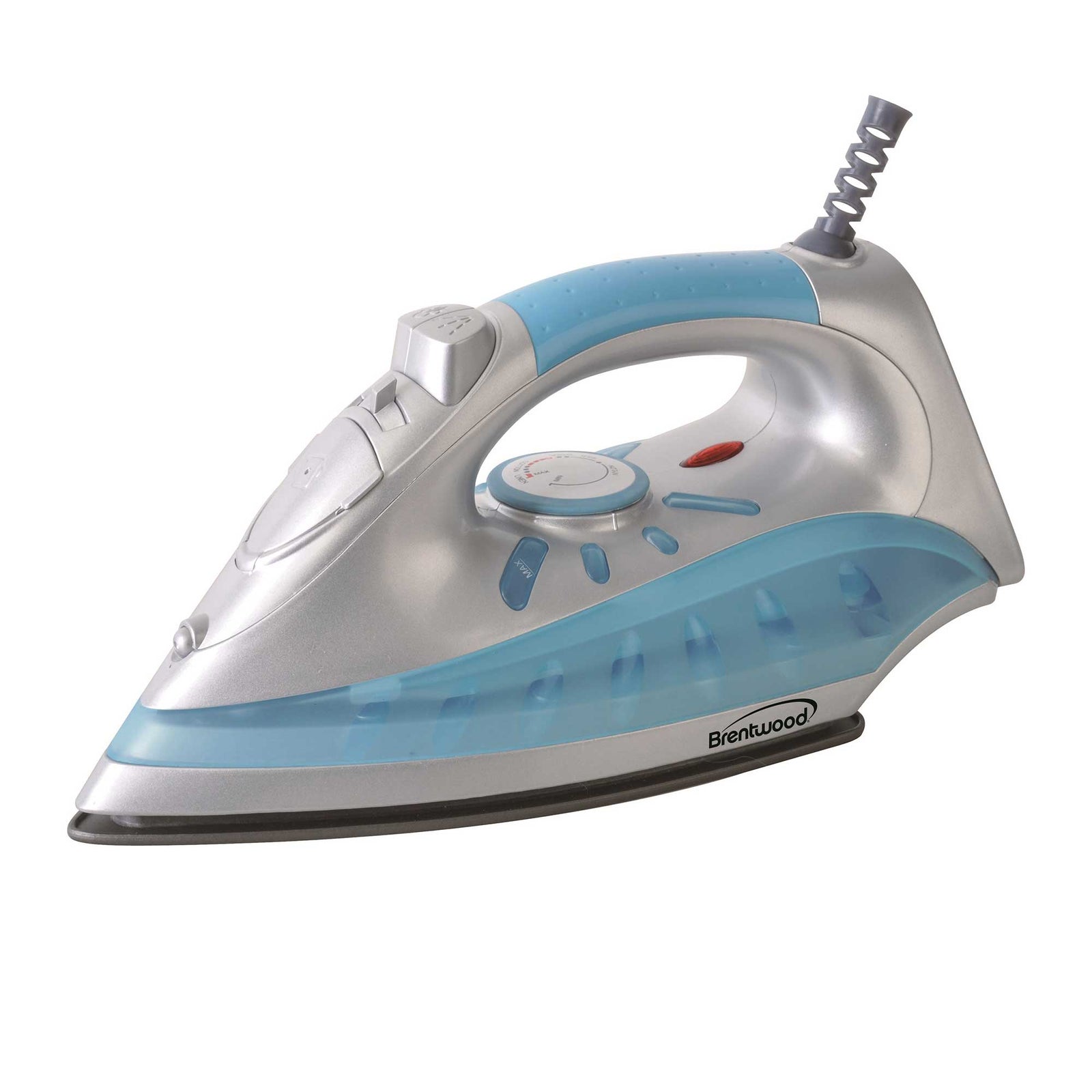 Brentwood MPI-60 Non-Stick Steam Iron, Silver