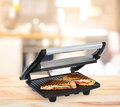 Brentwood Select TS-651 Compact Non-Stick Panini Press & Sandwich Maker, Stainless Steel