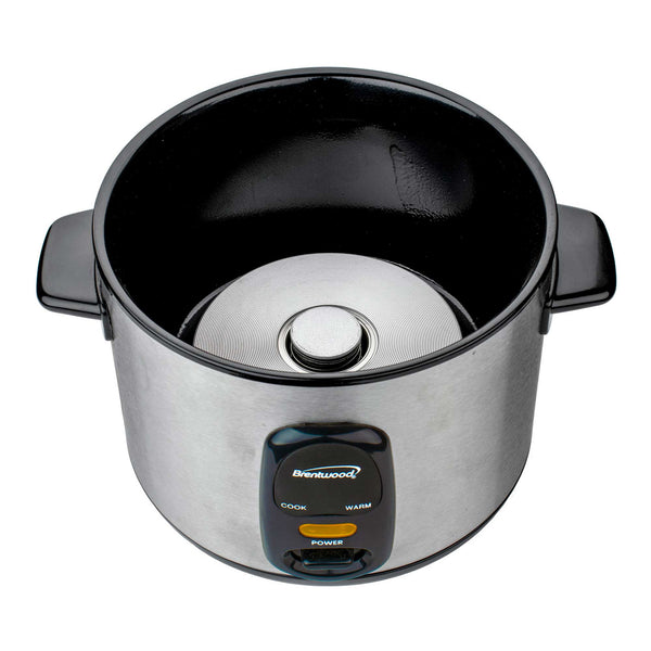 Brentwood TS20 10Cup Uncooked/20Cup Cooked Rice Cooker, Stainless S