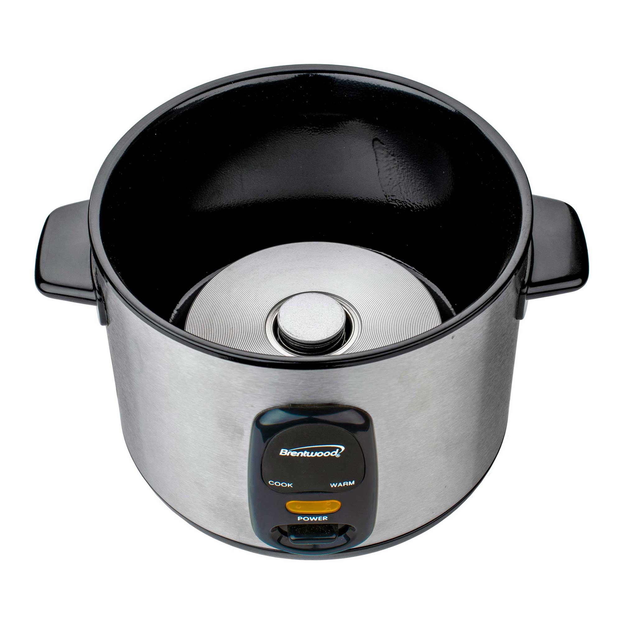 Brentwood TS-10 5-Cup Uncooked/10-Cup Cooked Rice Cooker, Stainless Steel