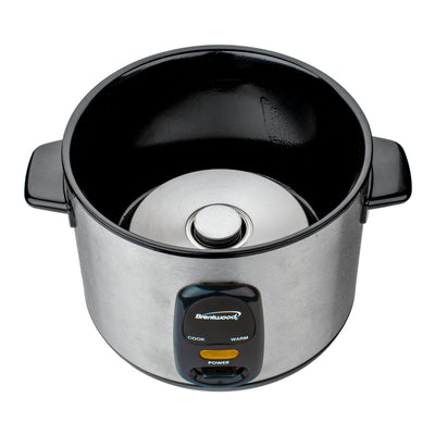 Brentwood TS-15 8-Cup Uncooked/16-Cup cooked Rice Cooker, Stainless Steel