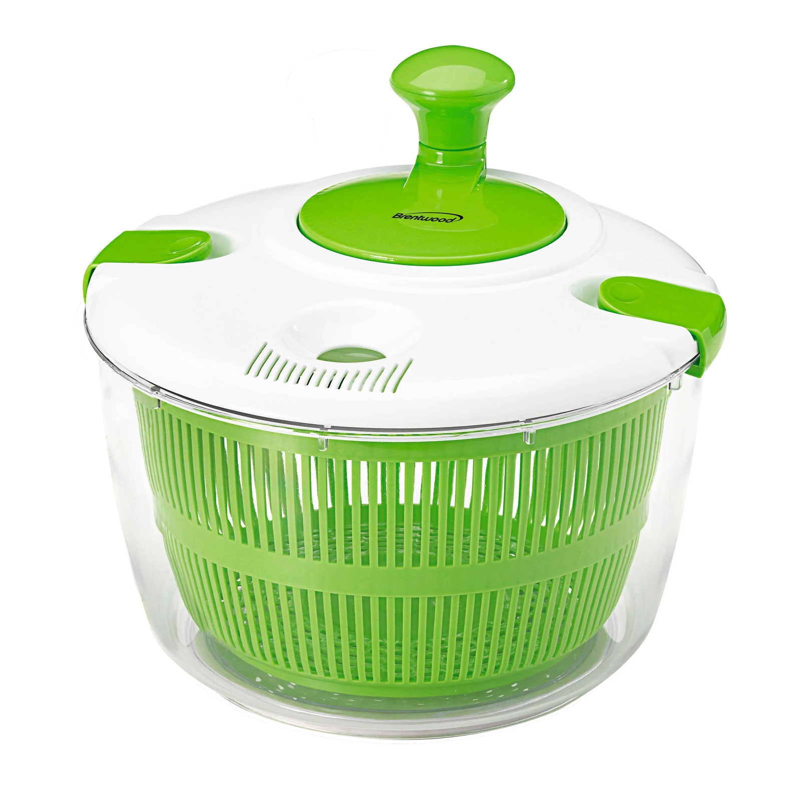Brentwood KA-5030G Salad Spinner with 5-Quart Serving Bowl, Green