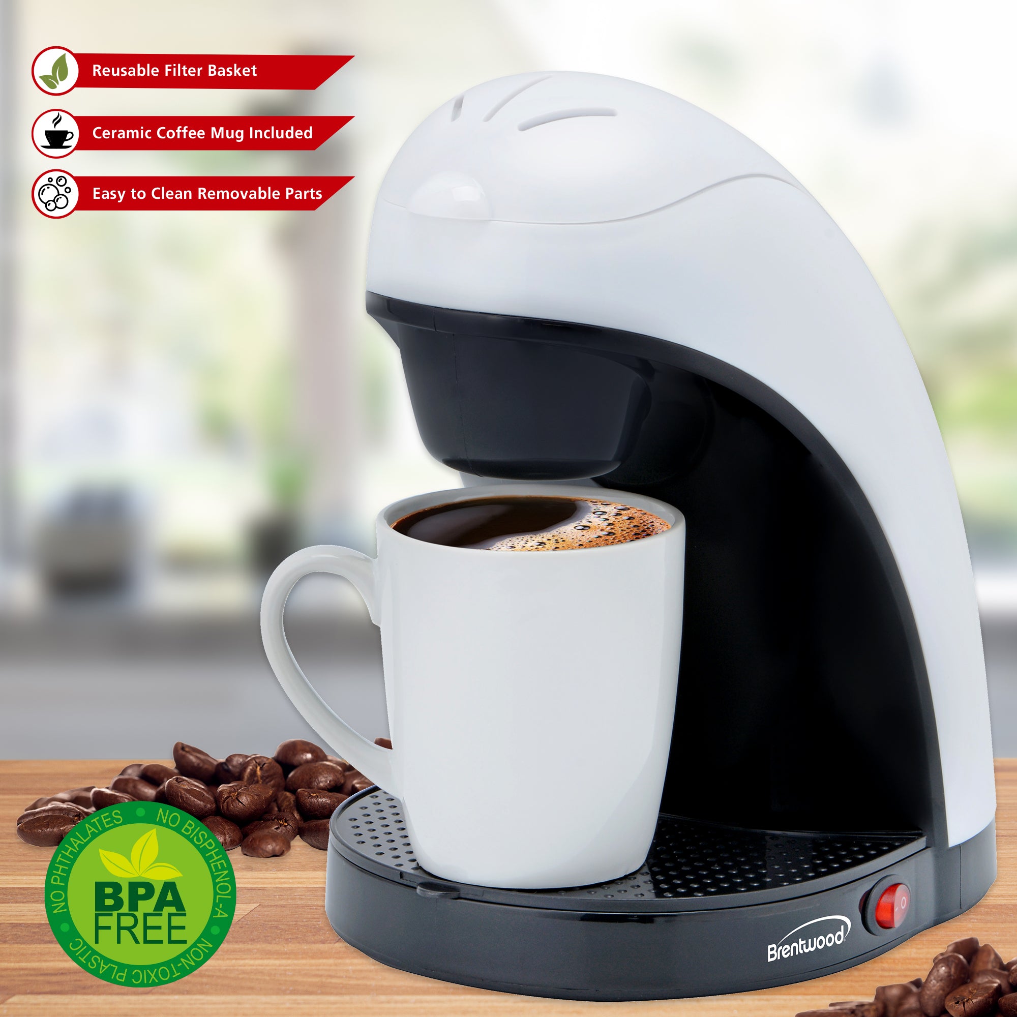 Brentwood single serve coffee maker best sale