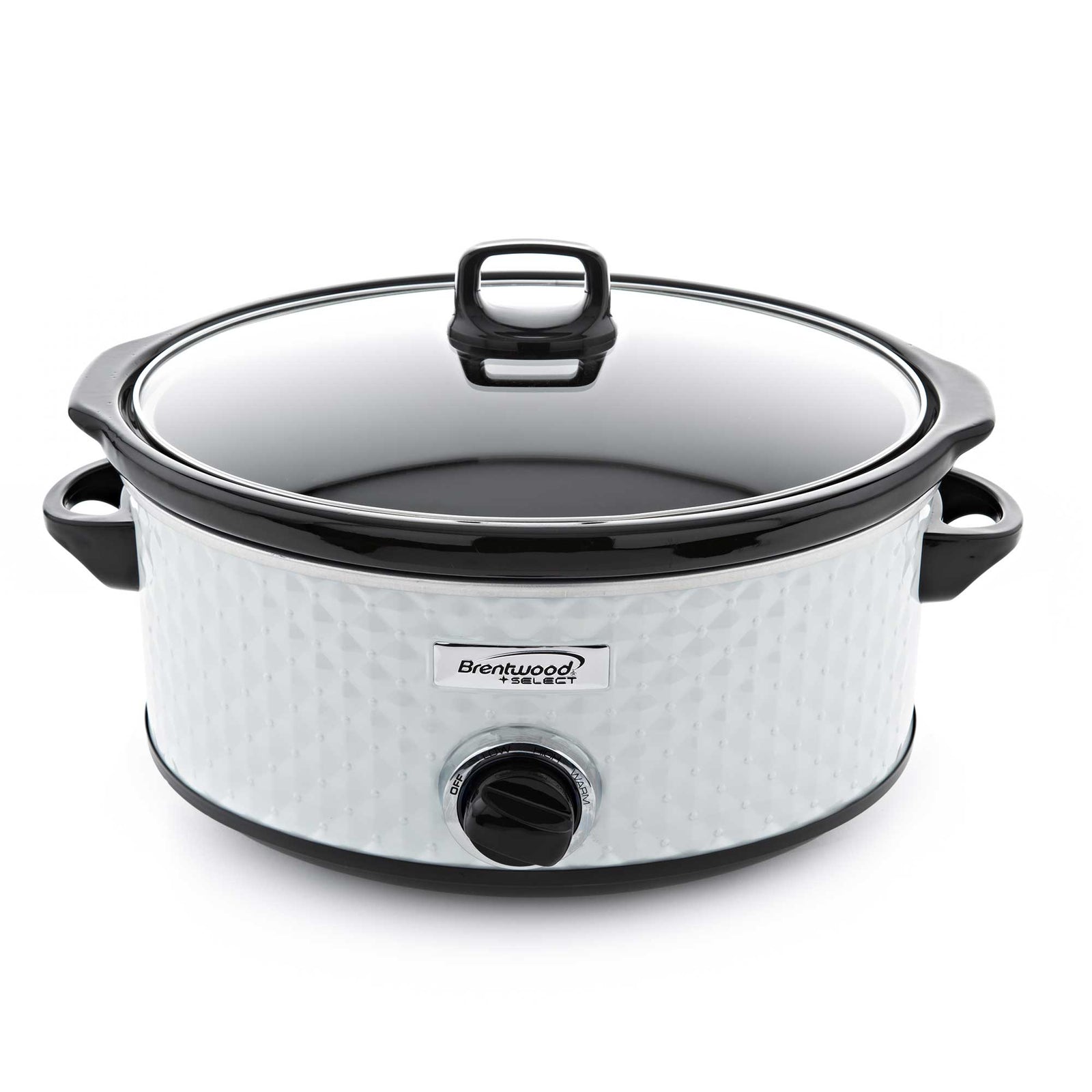 Brentwood Select SC-157W 7 Quart Slow Cooker, White