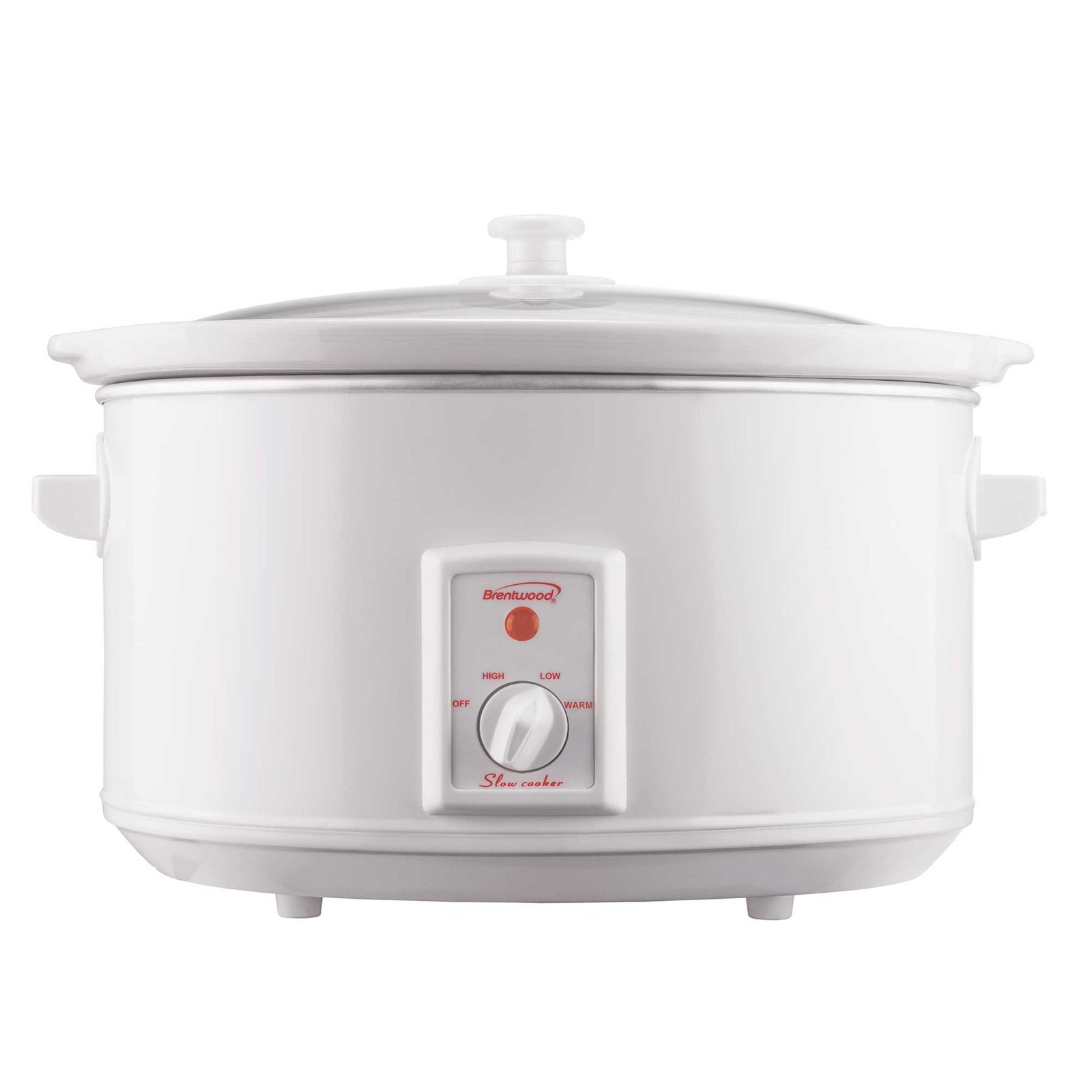 Brentwood SC-165W 8 Quart Slow Cooker, White