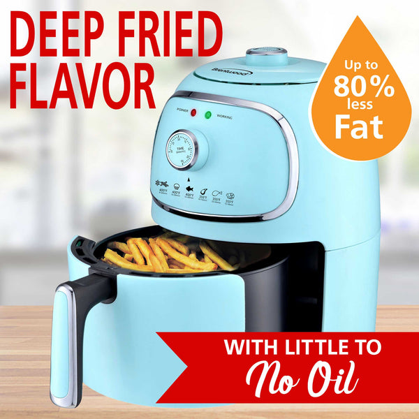 Brentwood AF202BL 2Quart Small Electric Air Fryer, Timer & Temp. Con Brentwood Appliances