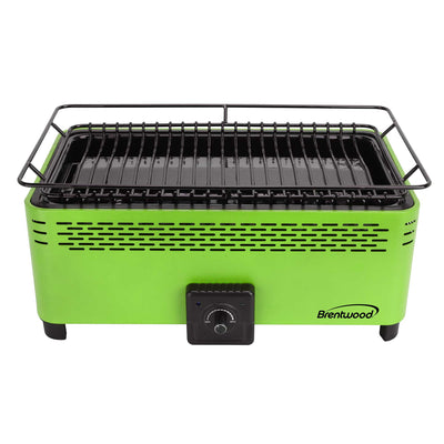 Brentwood BBF-31G Non-Stick Smokeless Portable BBQ, Green