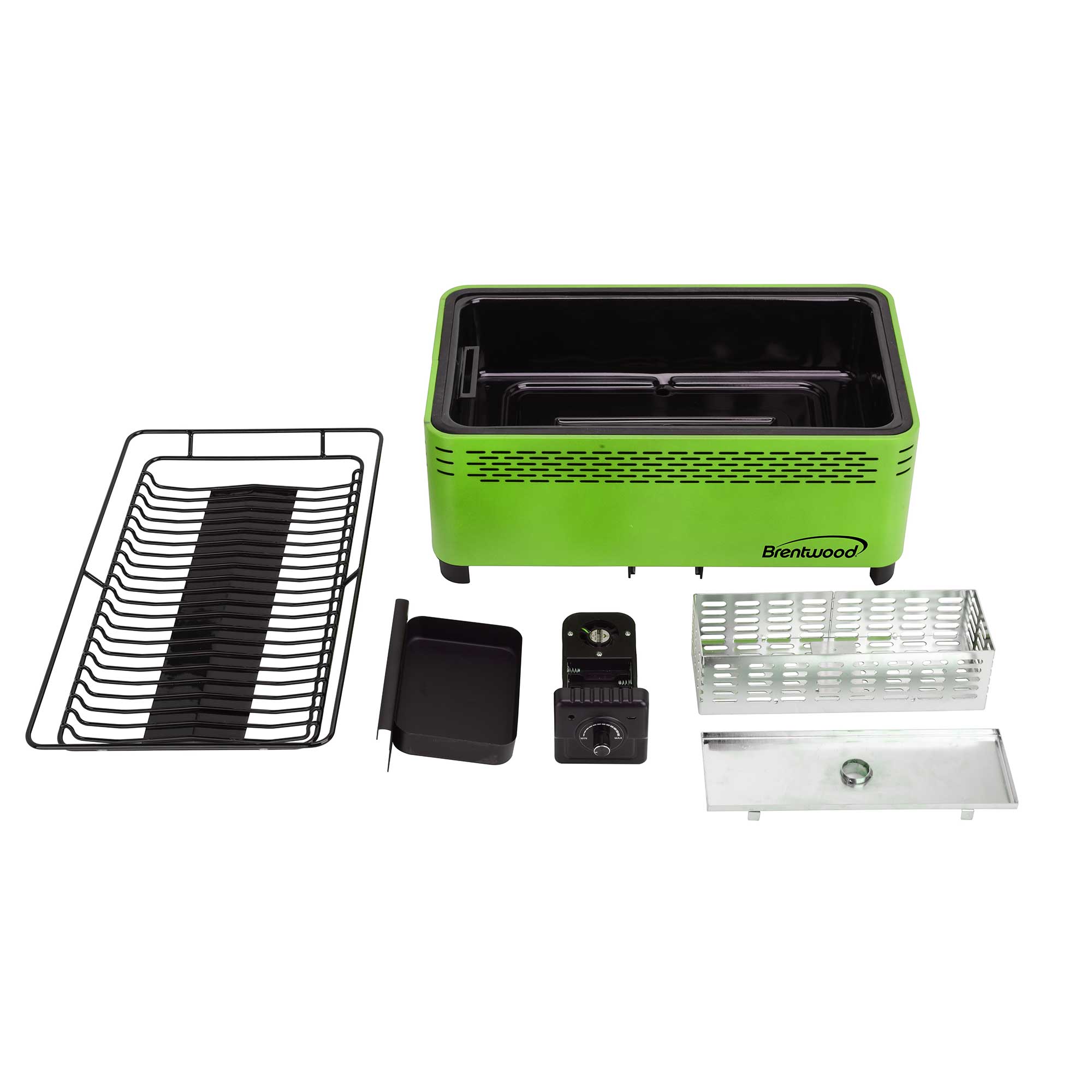 Brentwood BBF-31G Non-Stick Smokeless Portable BBQ, Green