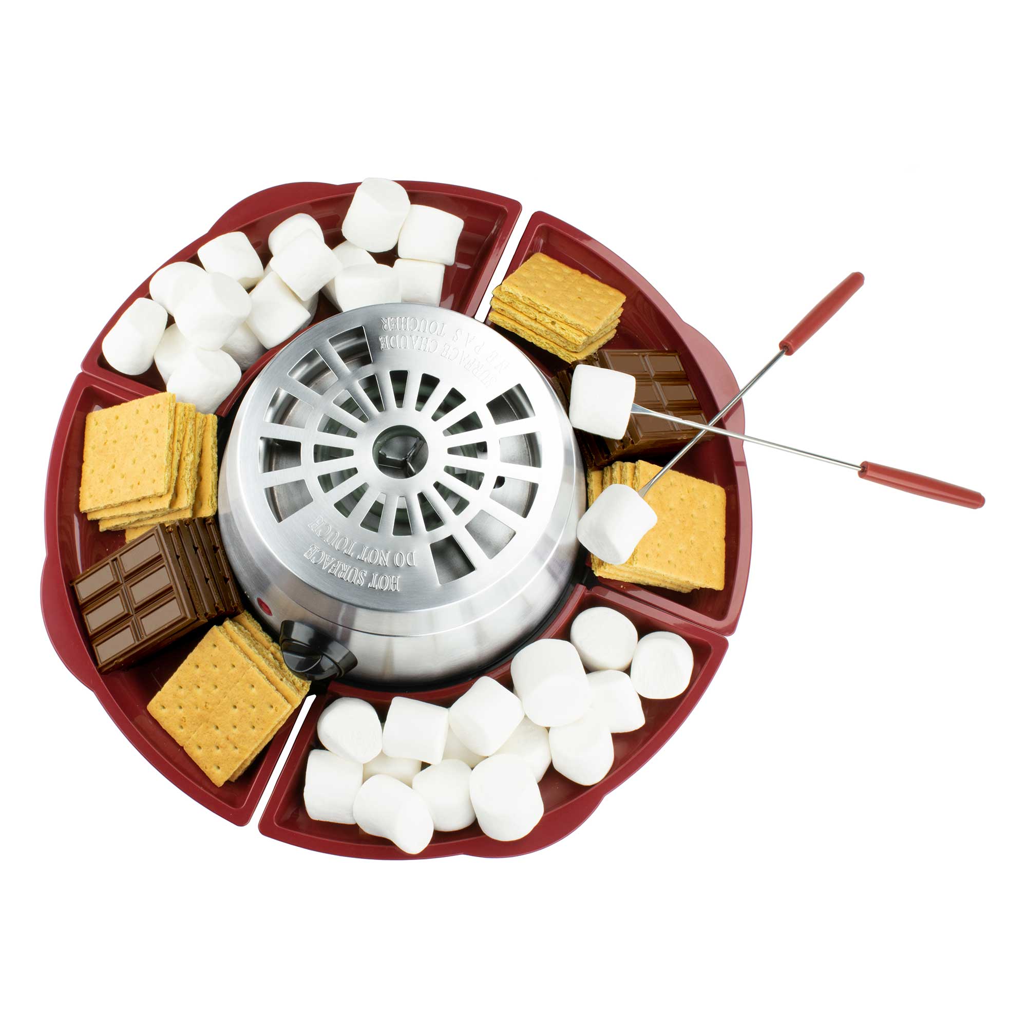 Brentwood TS-603 Indoor Electric Stainless Steel S’mores Maker with 4 ...