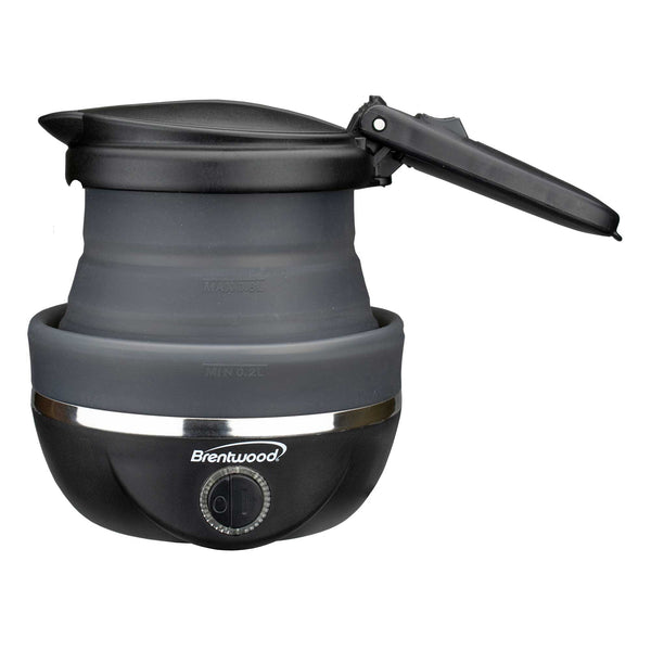 Brentwood KT1508BK Dual Voltage 120/220v 0.8L Collapsible Travel Kett