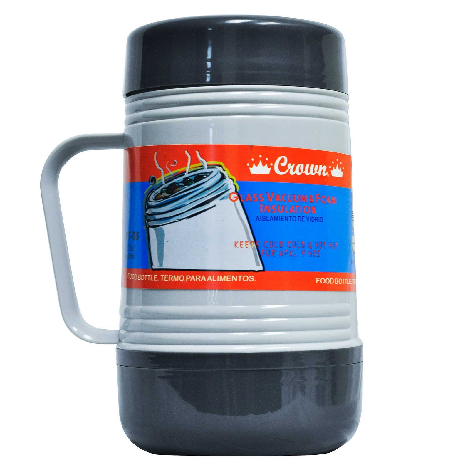 Brentwood FT05 17oz Vacuum Insulated Food Jar, Blue